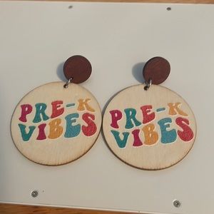 Pre-k vibes earrings Brand New Never Worn One Size